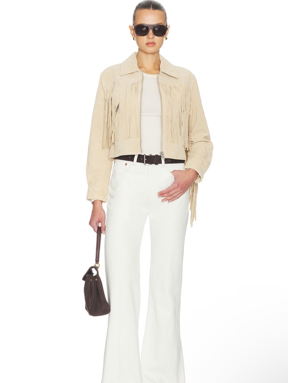 BlankNYC Suede Fringe Jacket M